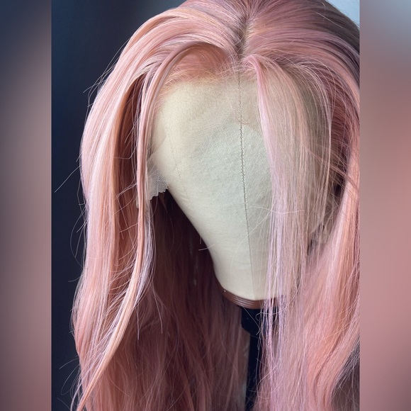 Pink Lace Front Wig - Picture 3 of 11